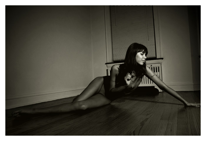nude woman on the floor